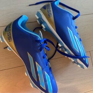 adidas Messi Kids Soccer Cleats - Blue and Gold